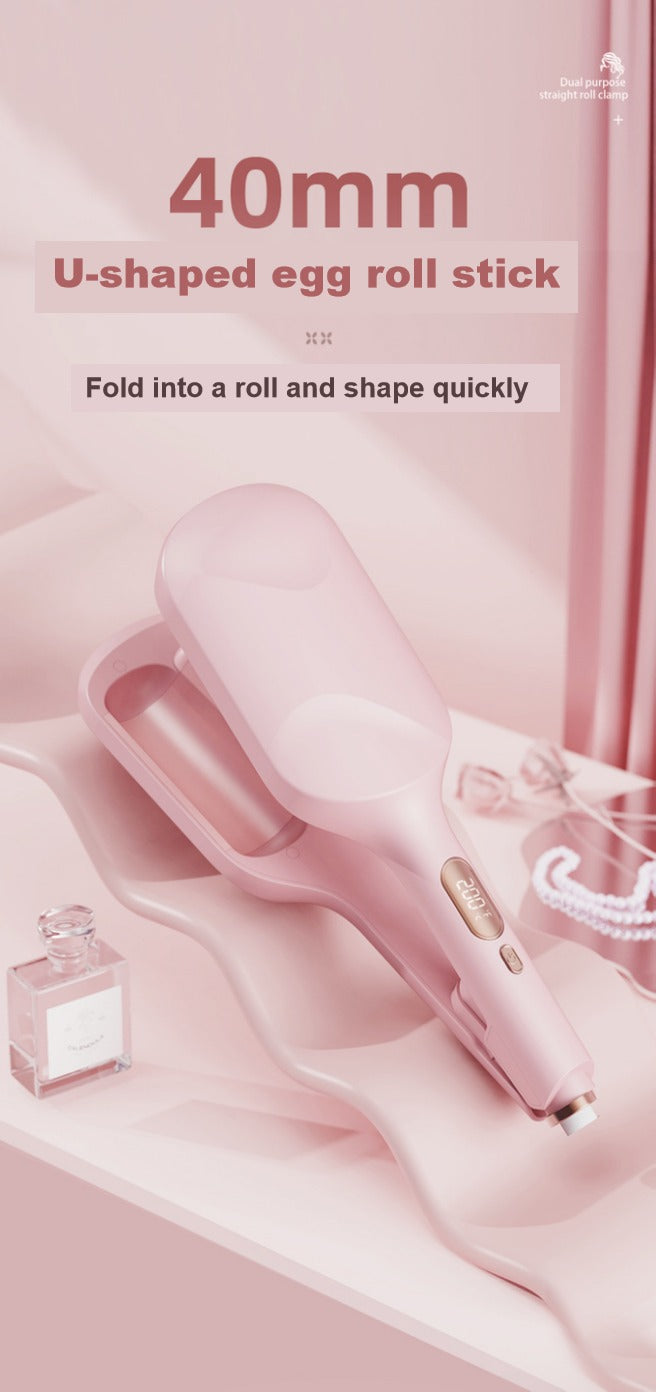 Pink Press™ Heated Curling Brush