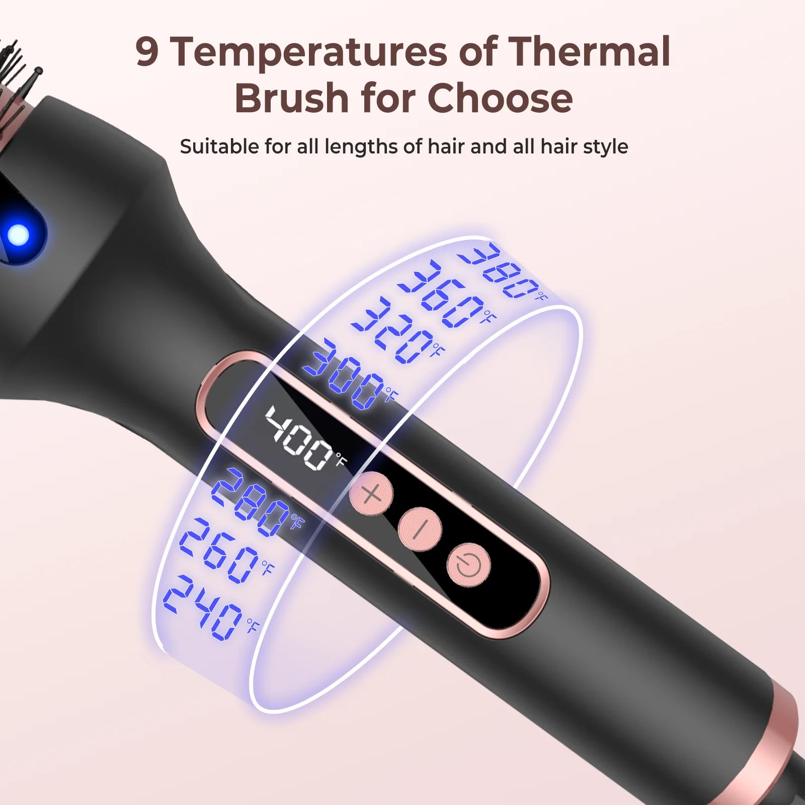 Pink Press™  1.5 Inch Thermal Curling Brush
